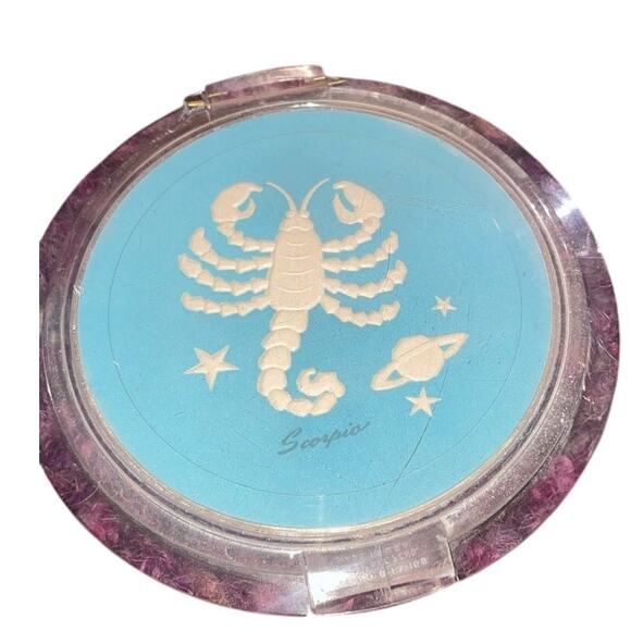 Vintage 1940's ZIEGFELD ZODIAC GIRL Scorpio Powder Compact HUGE - Picture 1 of 9